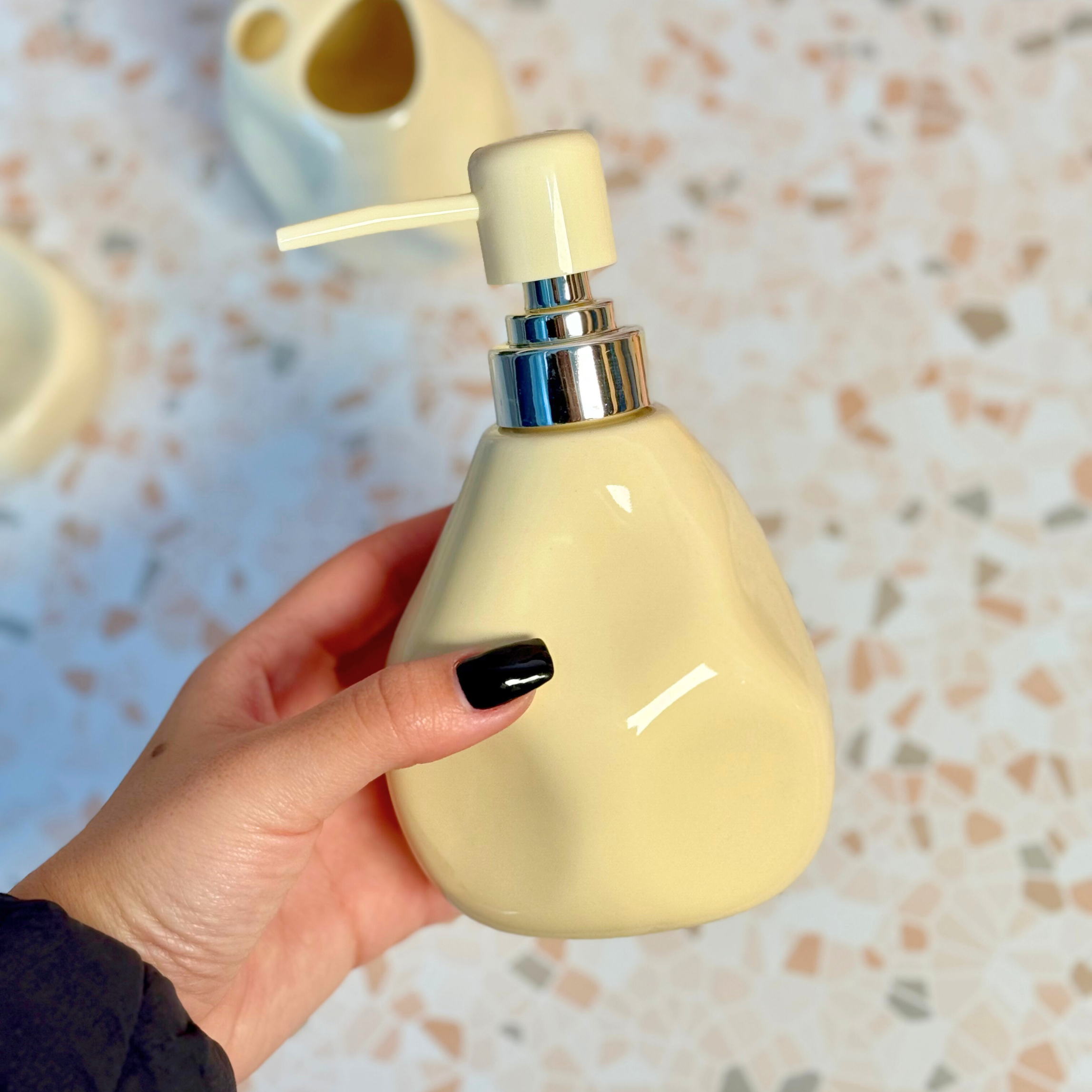 Set accessoires de salle de bain 4 pièces en céramique