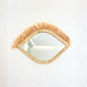 Miroir Oeil en raphia naturelle 50cm
