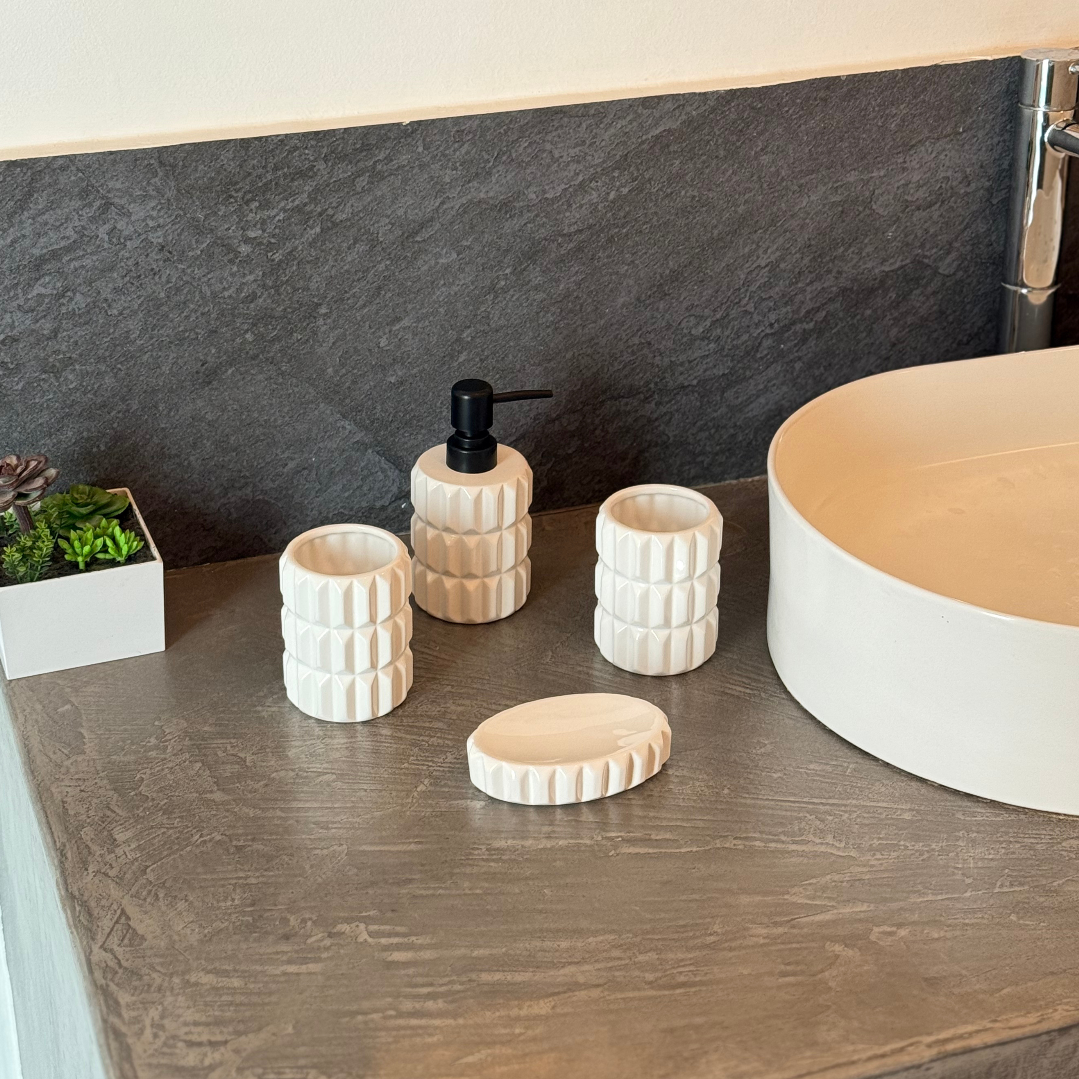 Accessoires Salle de Bain 4 pièces