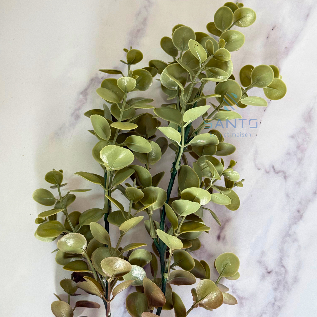 Fleur artificielle feuillage vert