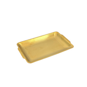 Petit plateau doré rectangulaire