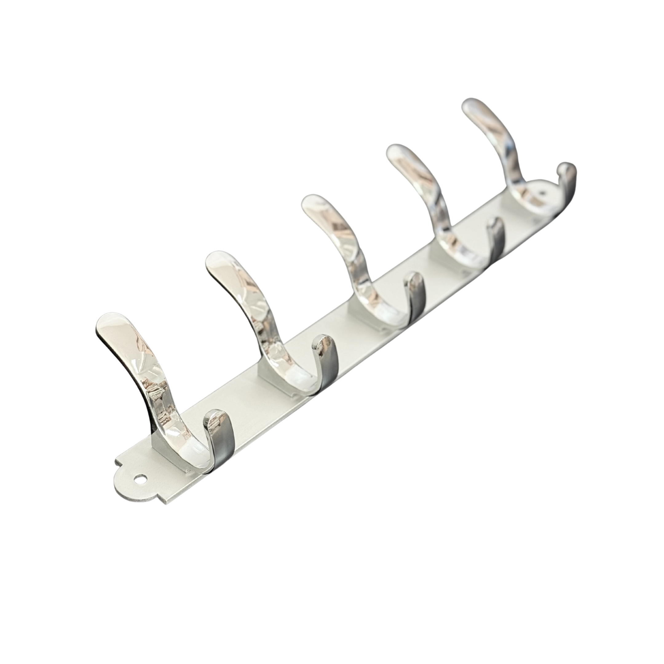 Porte-patère mural 5 crochets acier inoxydable