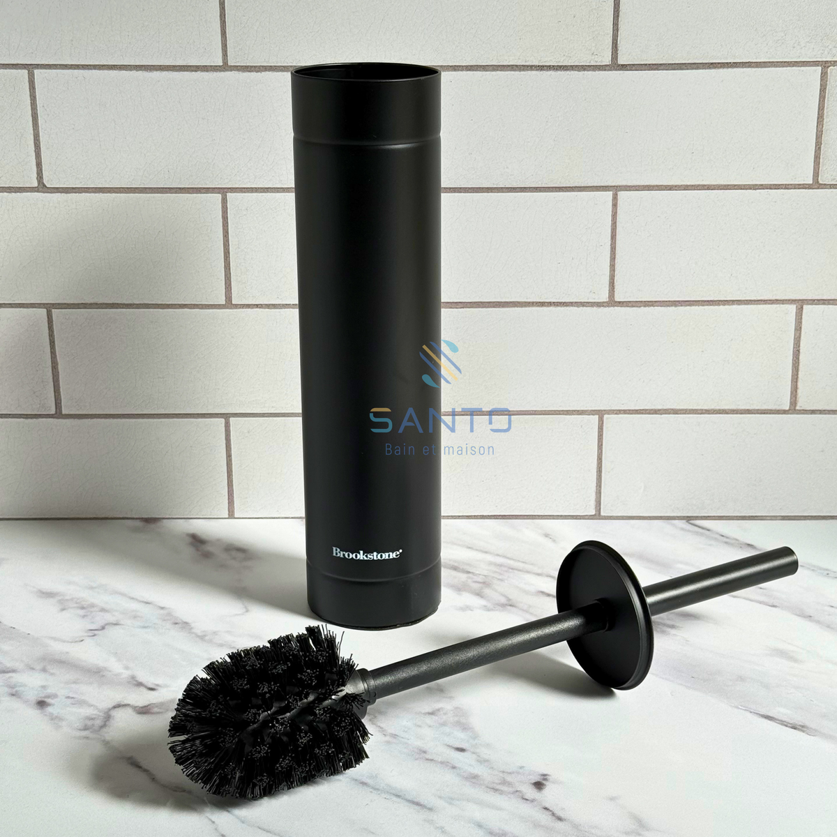 Porte-brosse WC noire