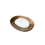 Porte savon artisanal en bois de noyer