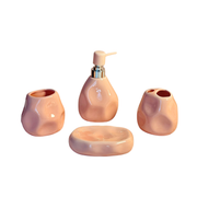 Set accessoires de salle de bain 4 pièces en céramique