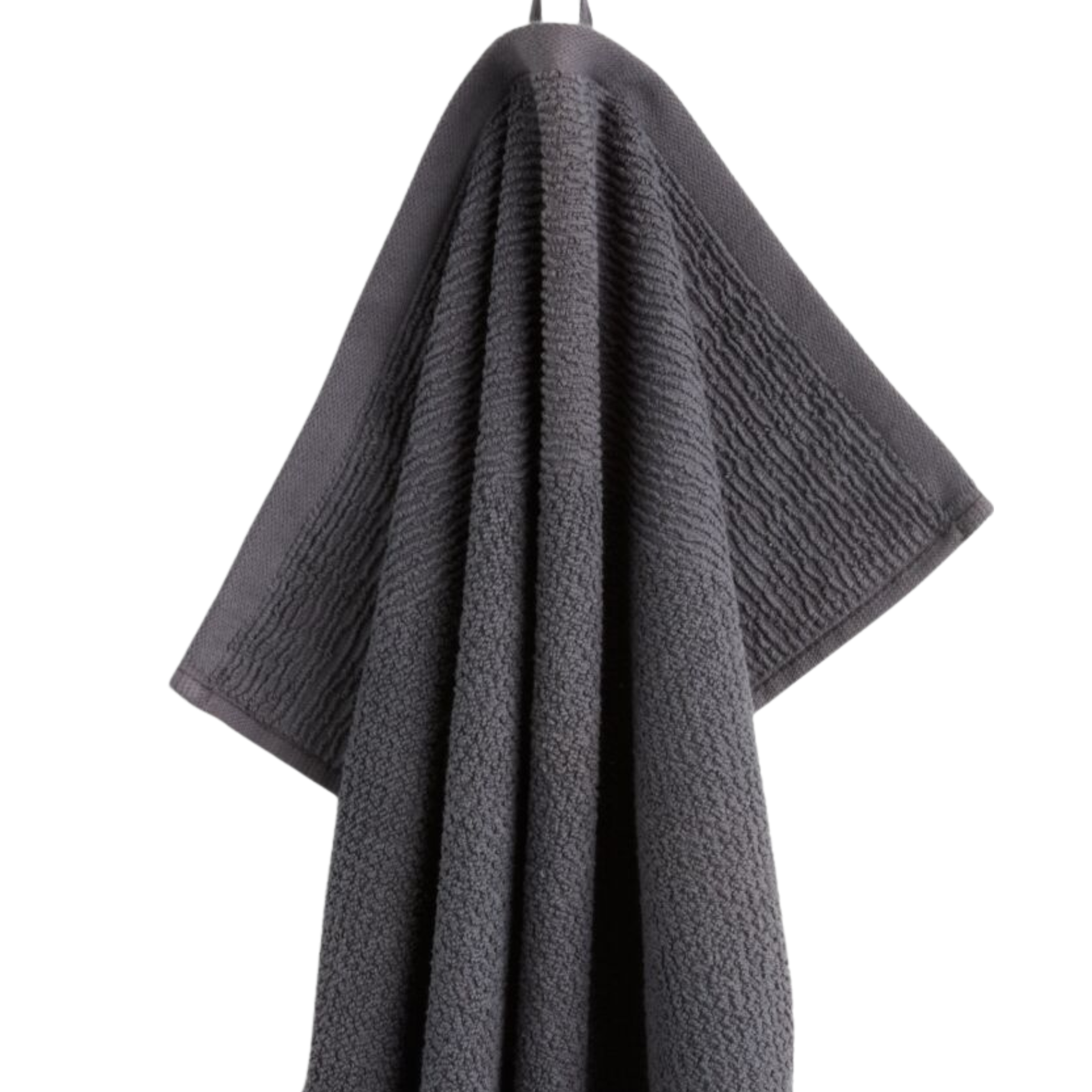 Serviette de douche 65x130 cm gris foncé