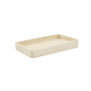 Plateau pierre beige rectangulaire
