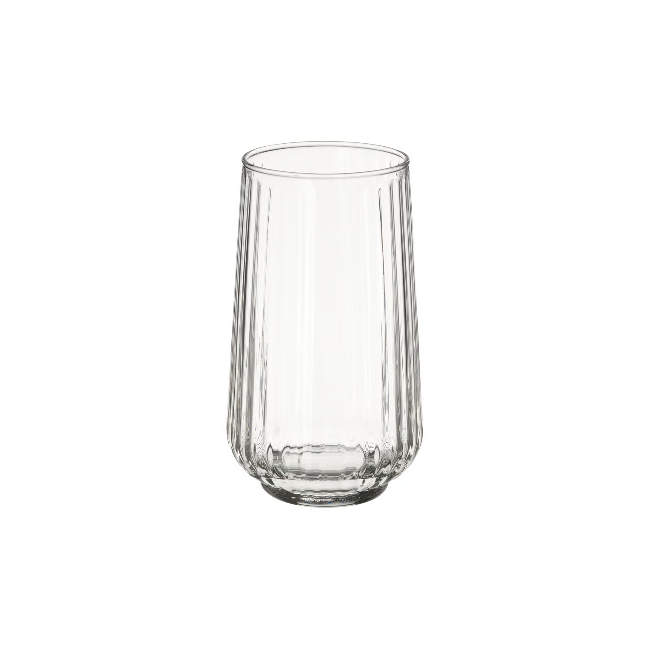 Petit vase en verre transparent