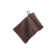 Gant de toilette 15x21 cm marron foncé