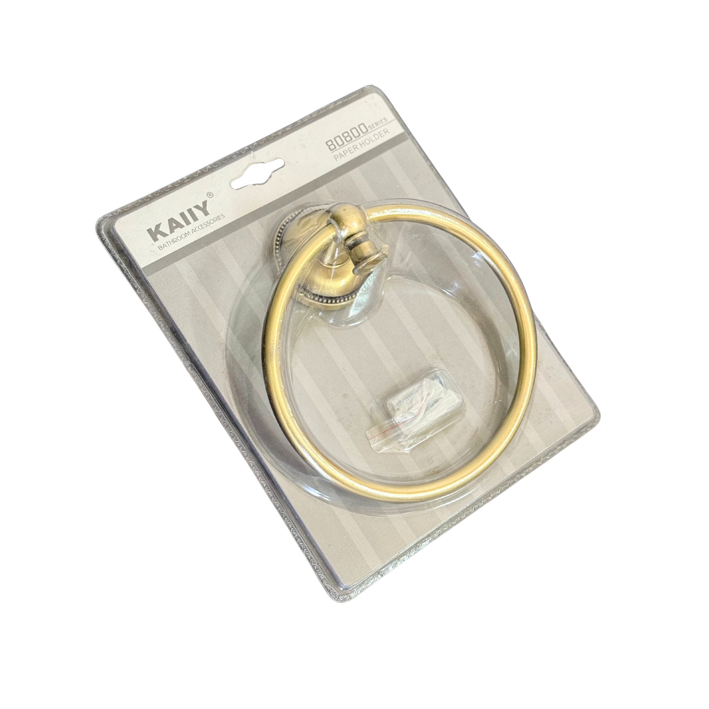 Porte-Serviette Anneau Mural en Bronze Vieilli – Style Vintage Chic