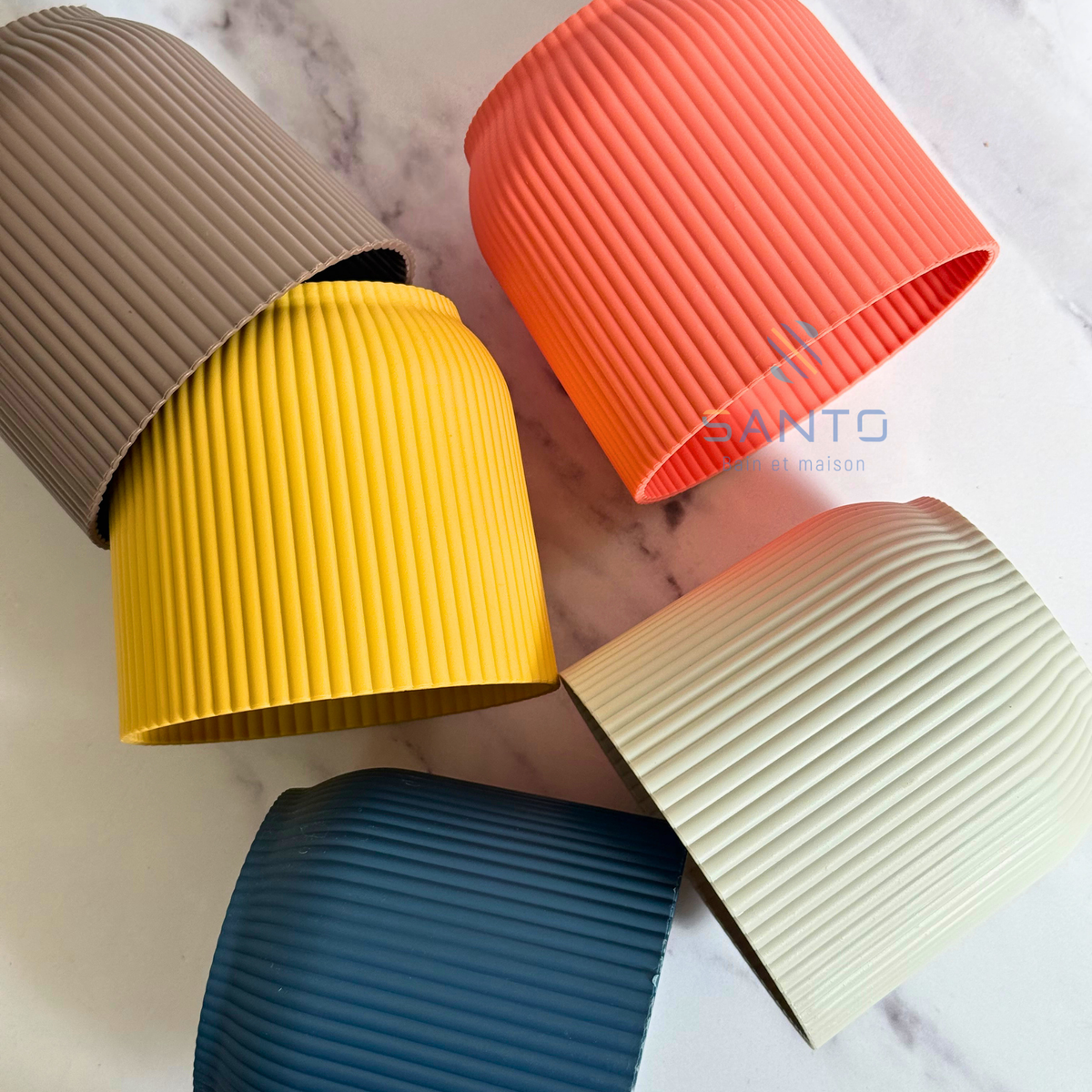 Pot multifonction en plastique rond