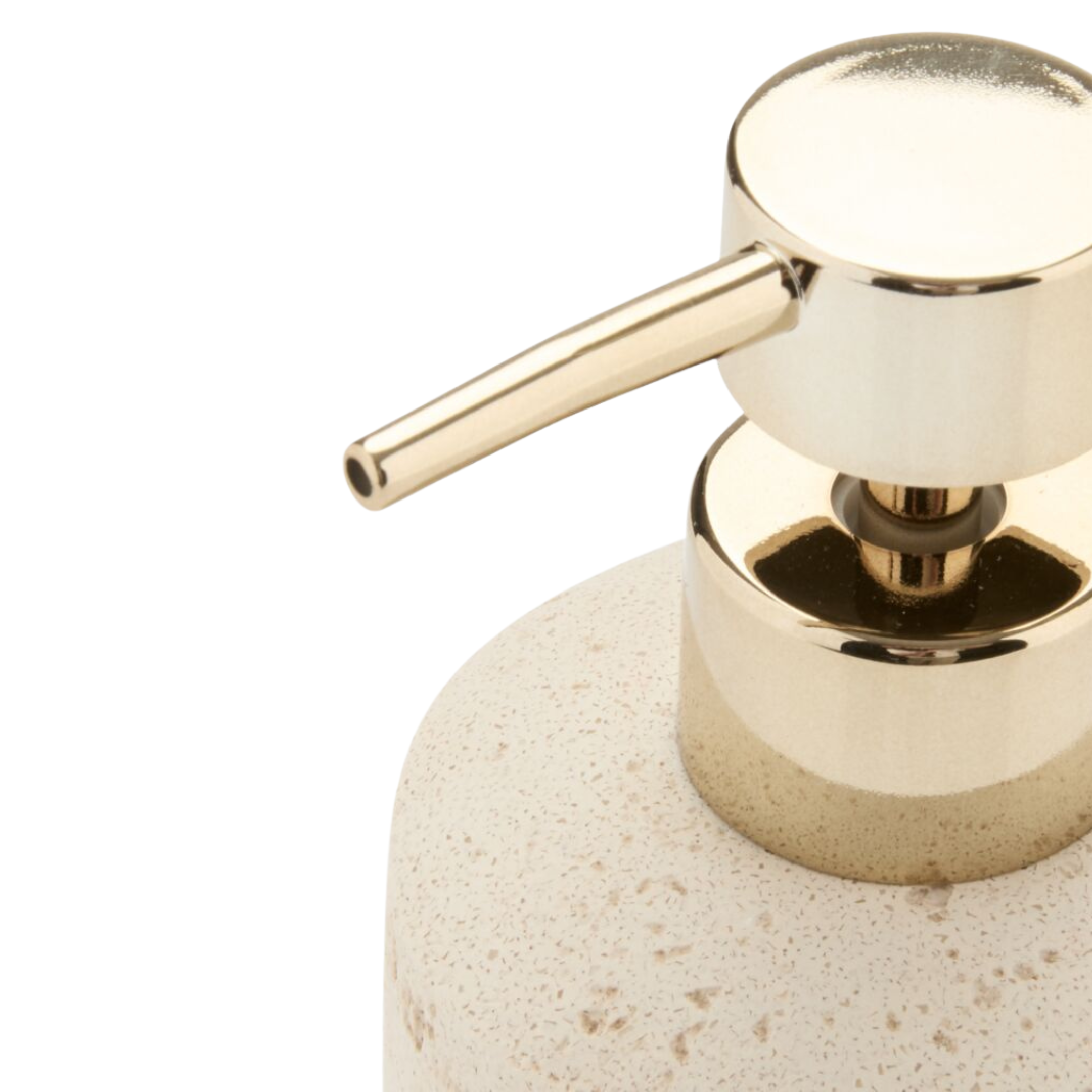 Set Distributeur savon avec plateau effet pierre beige