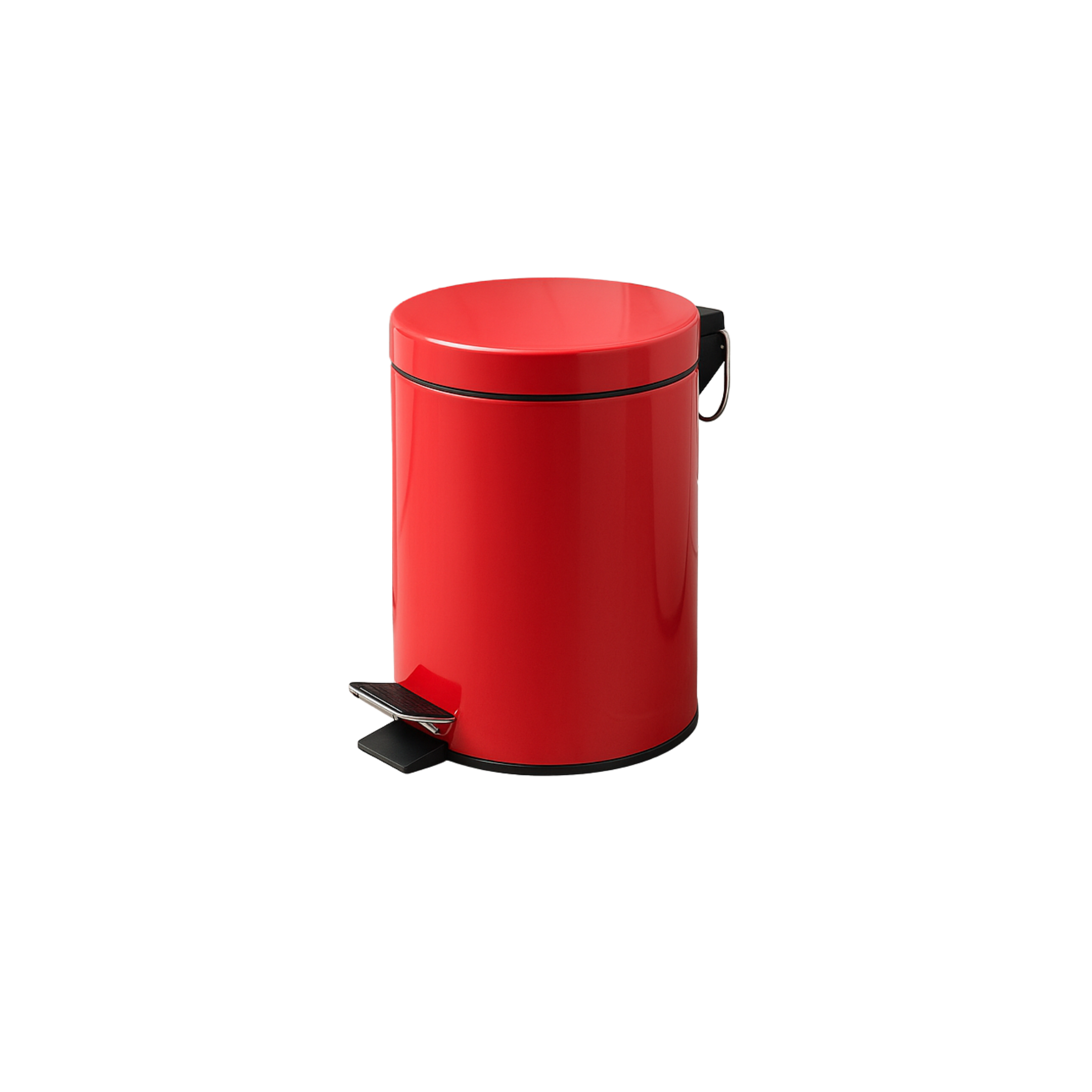 Poubelle à pédale rouge 5L