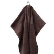 Serviette de douche 100x150 cm marron foncé