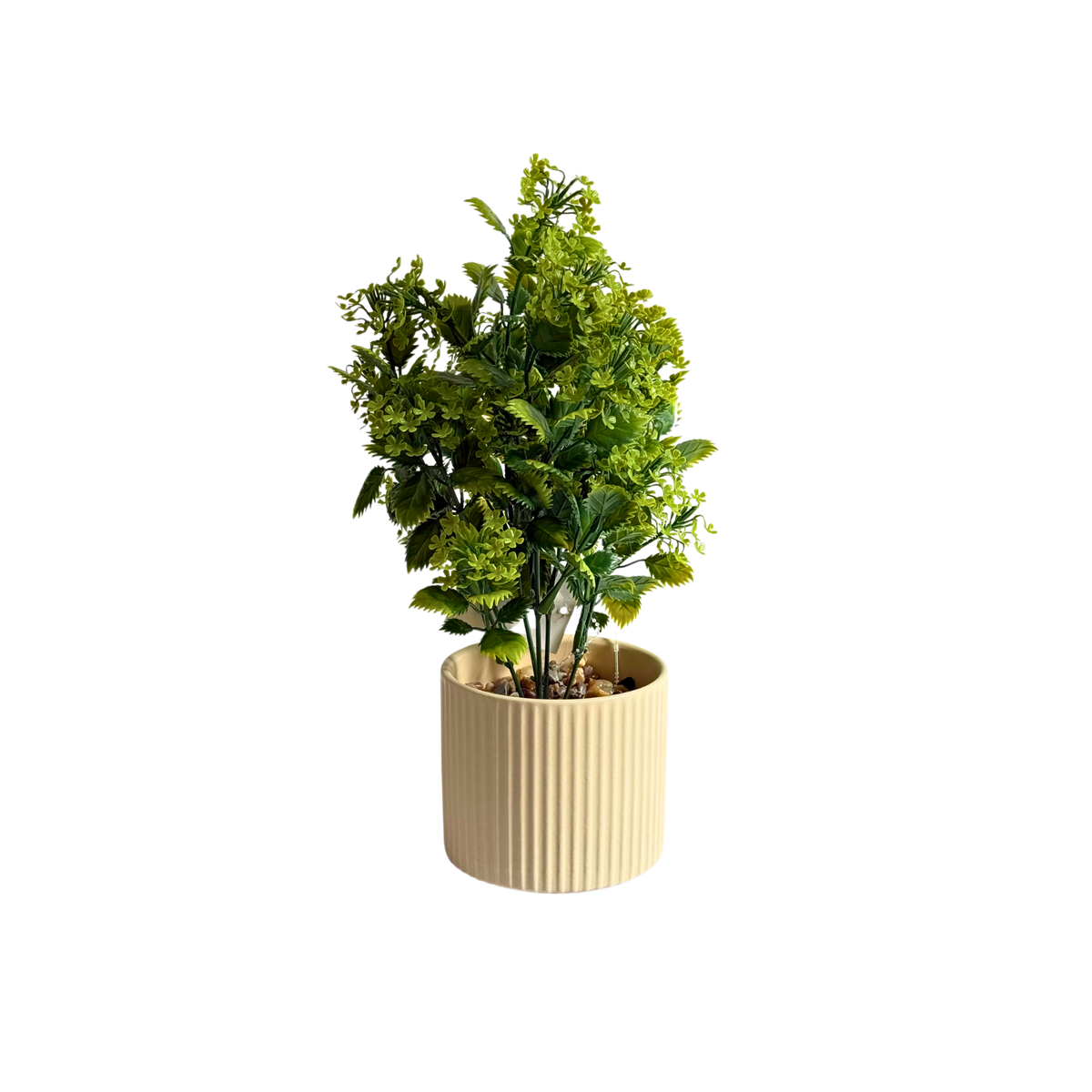 Plante artificielle Green Harmony avec pot en céramique