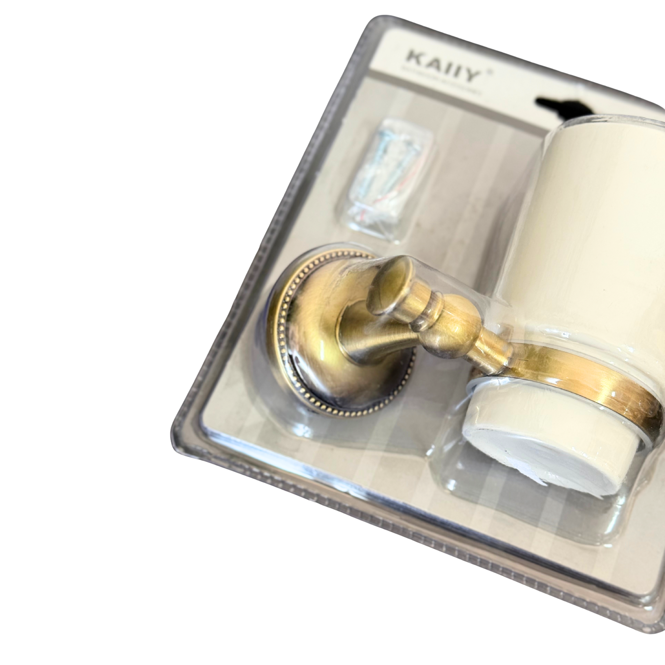 Porte-brosse à dents bronze vintage