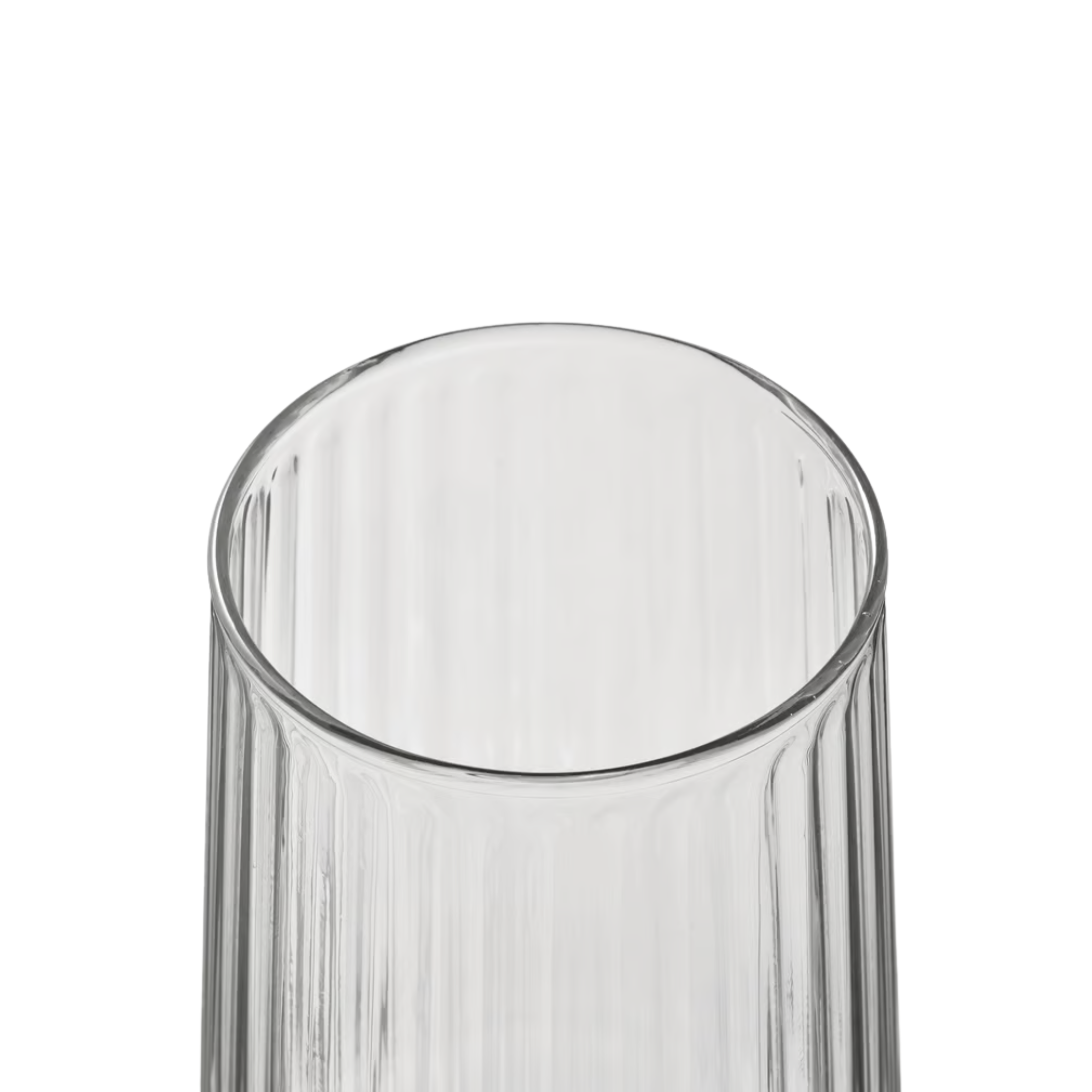 Petit vase en verre transparent