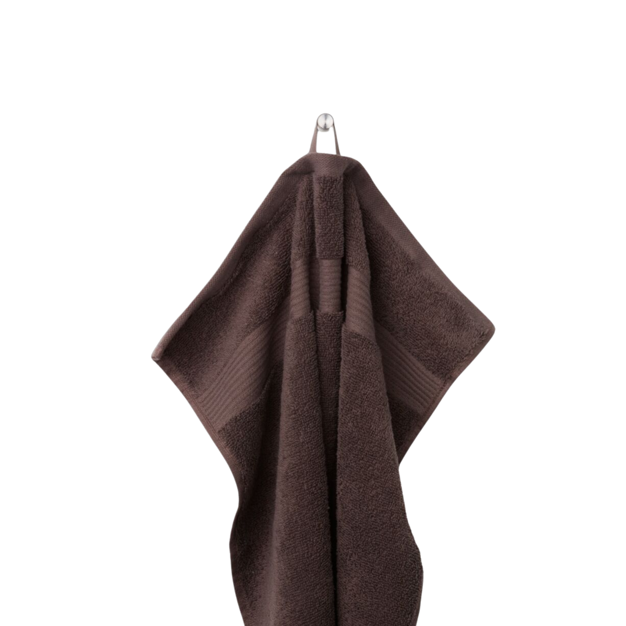 Serviette toilette 50x100 cm marron foncé