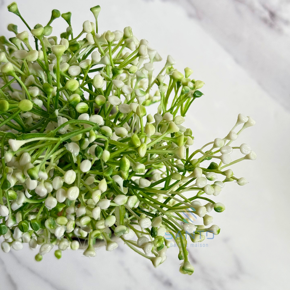 Plante artificielle Baby Blossom avec pot en céramique