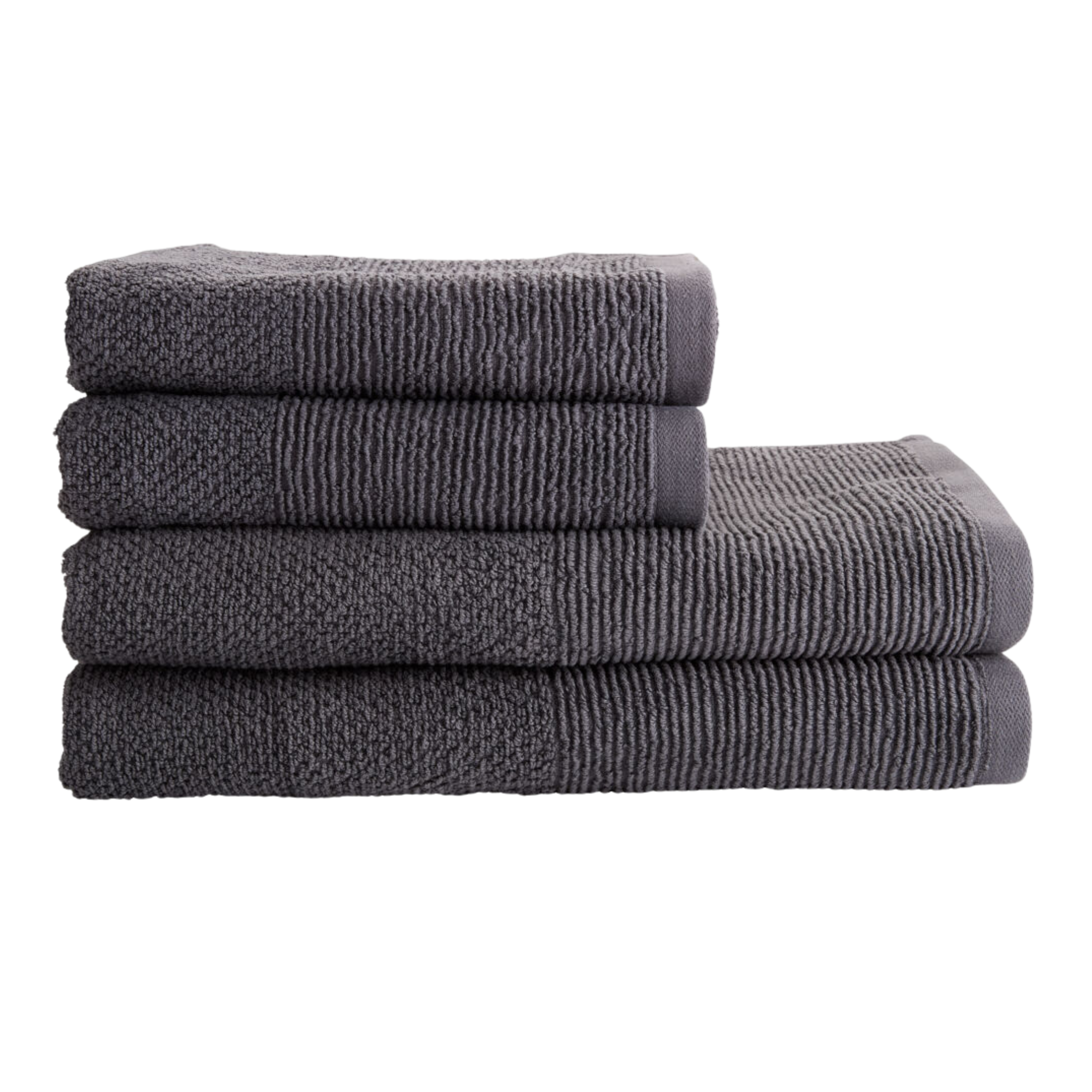 Serviette de douche 65x130 cm gris foncé