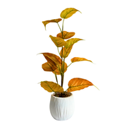Plante artificielle Autumn Leaf avec Pot en plastique