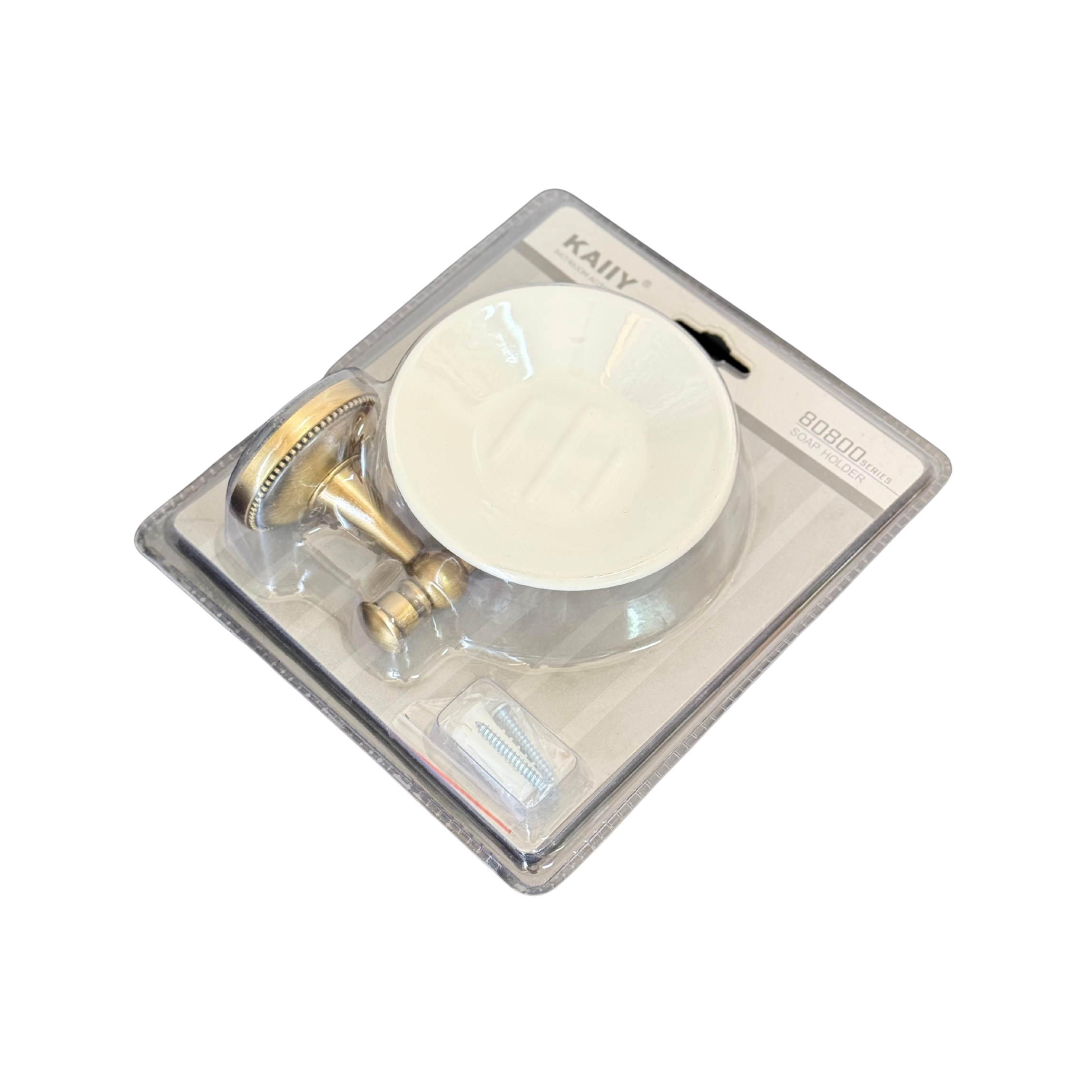 Porte savon mural en bronze vintage
