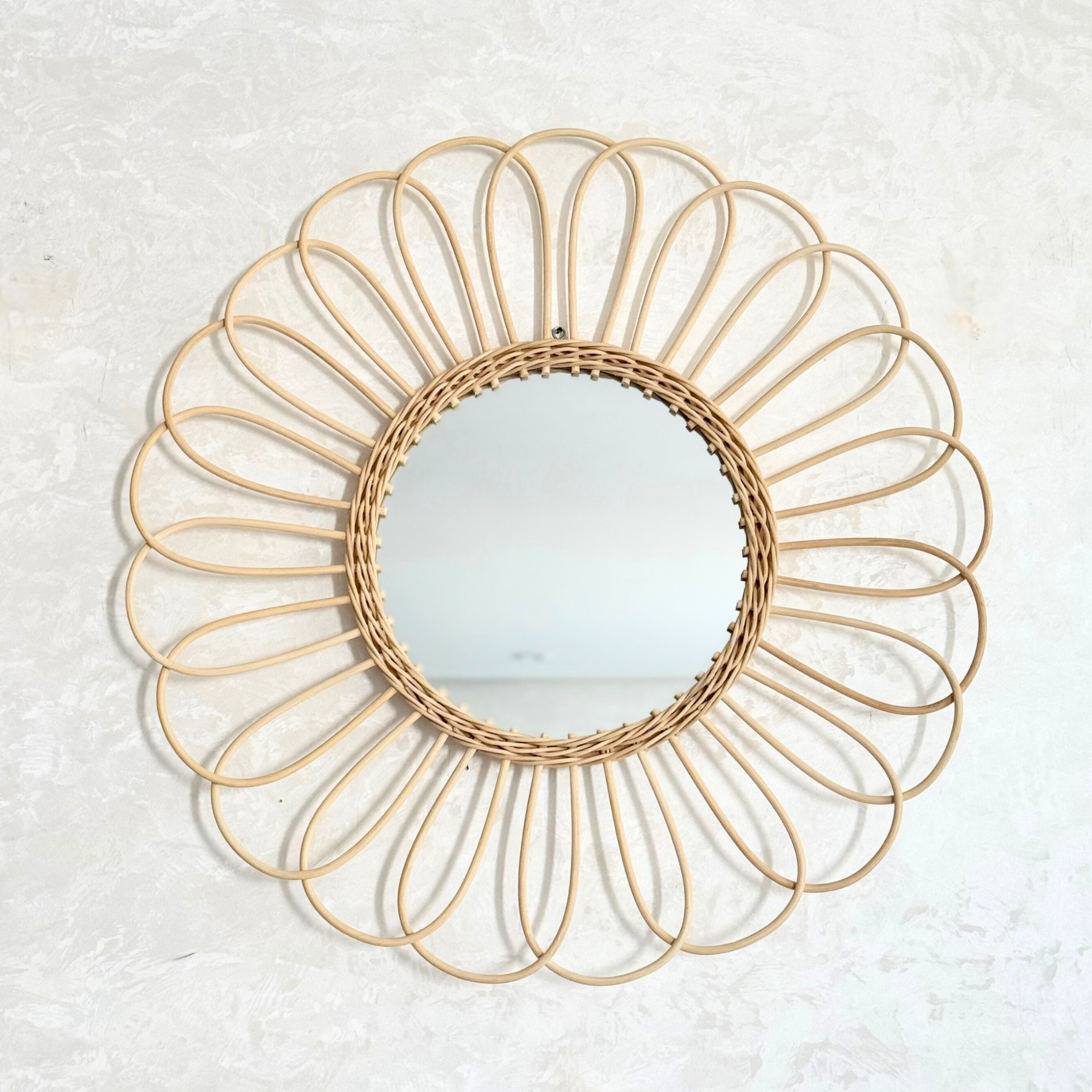 Miroir Oasis en rotin naturel 65cm