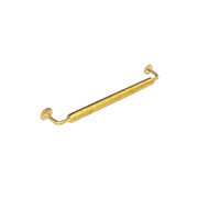 Barre Porte Serviettes artisanale en laiton doré gravé Petite