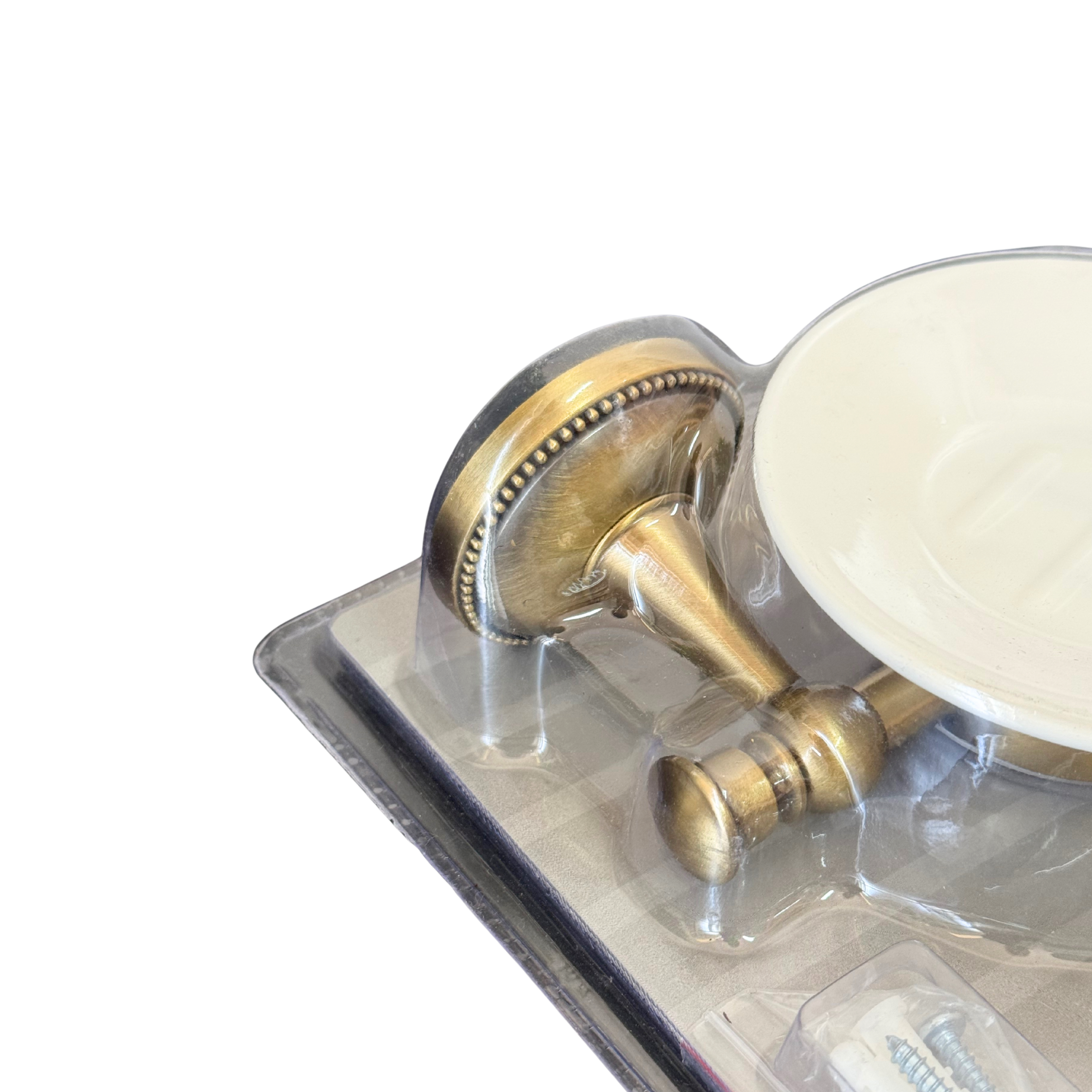 Porte savon mural en bronze vintage
