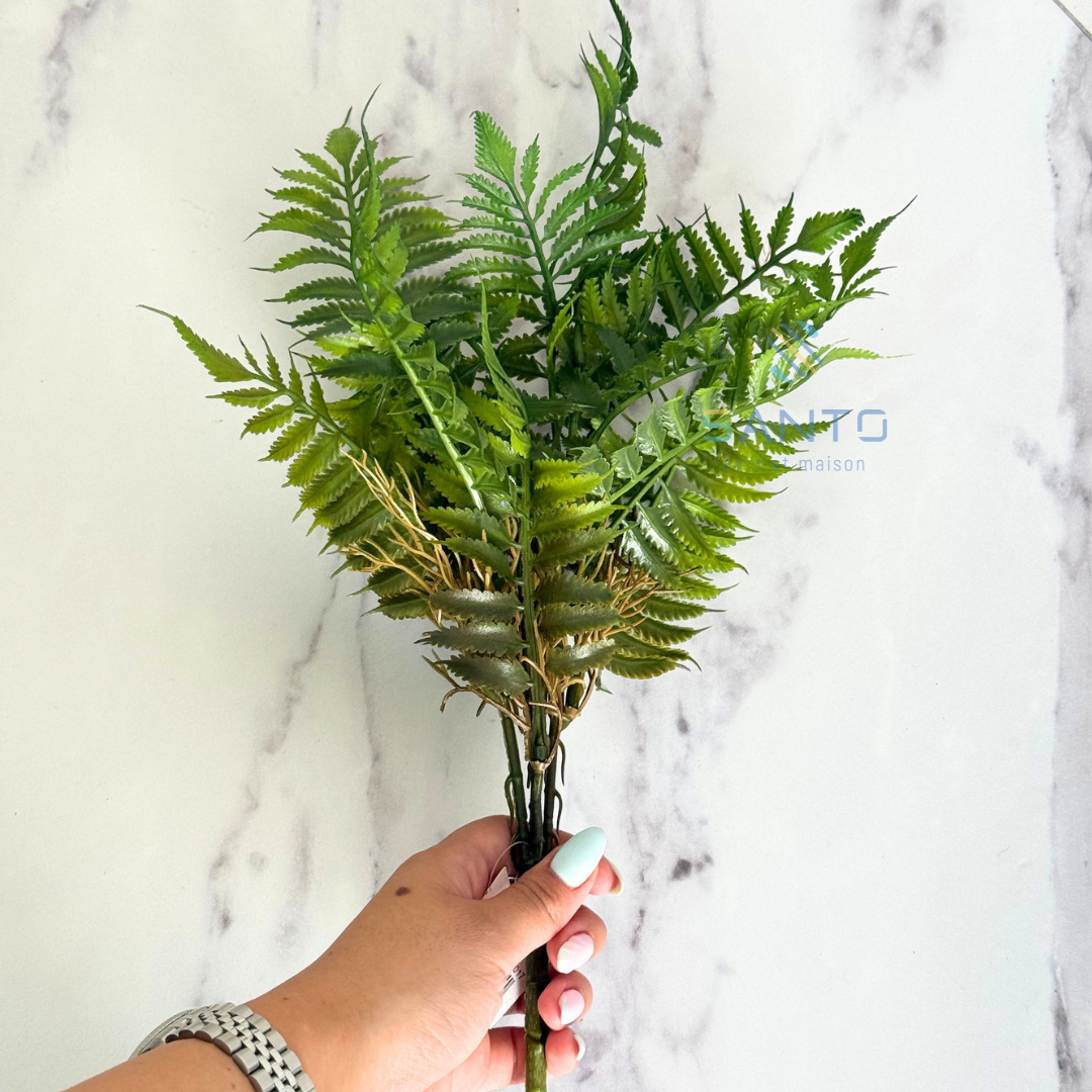 Fleur artificielle feuillage vert