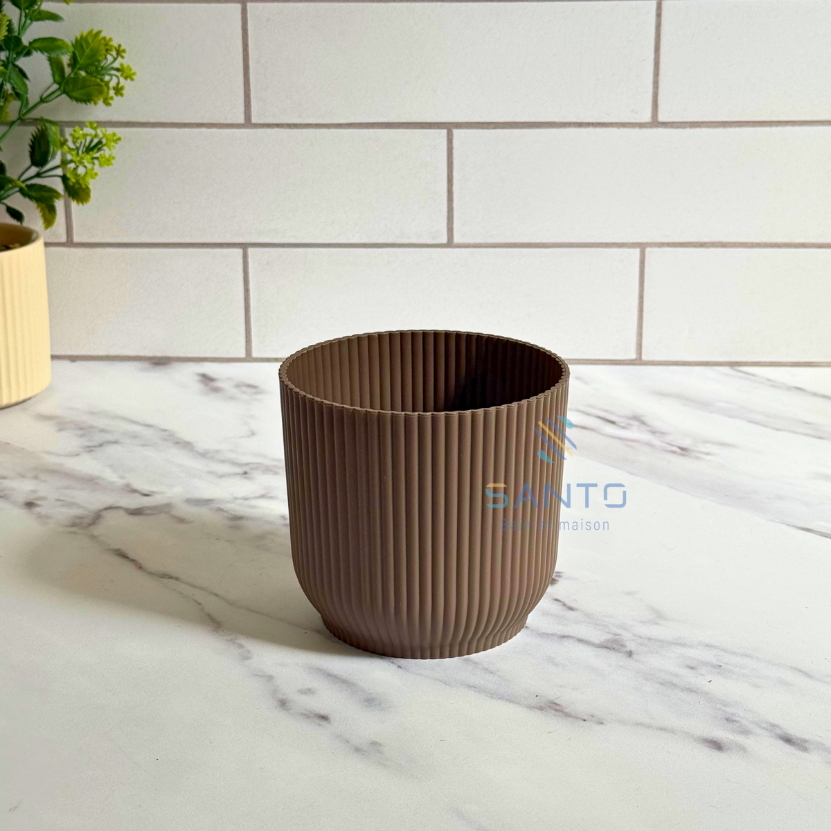 Pot multifonction en plastique rond