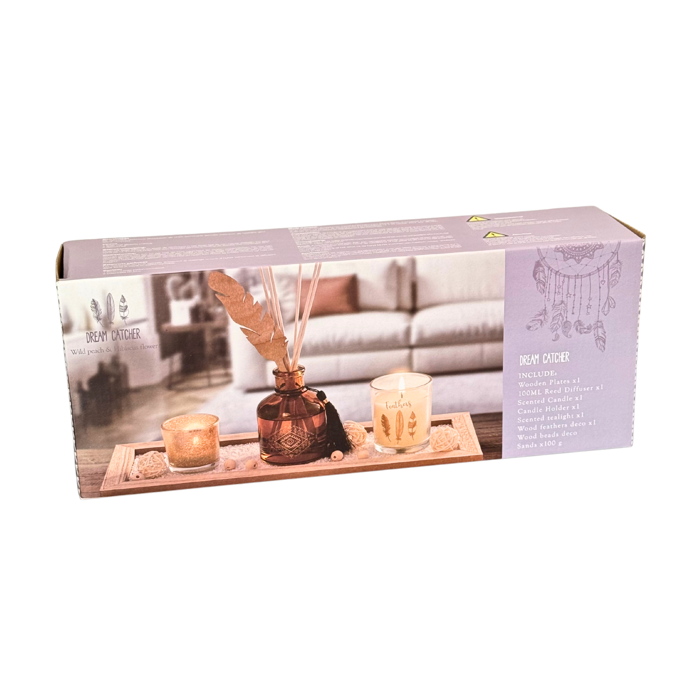 Coffret Parfum d’Ambiance – Diffuseur, Bougies Dream catcher