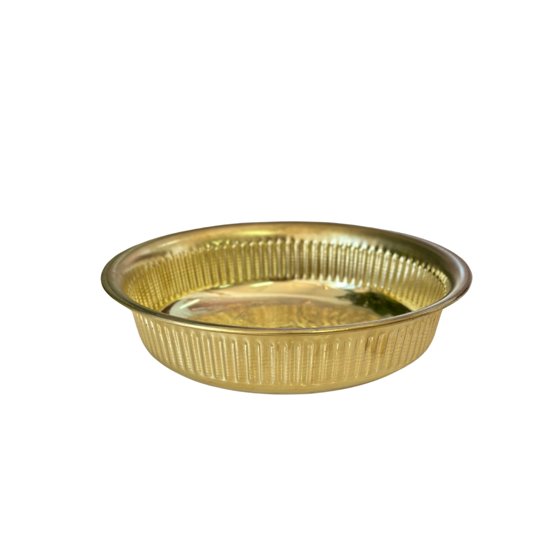 Tassa Hammam doréé en cuivre 15cm - Ajbir