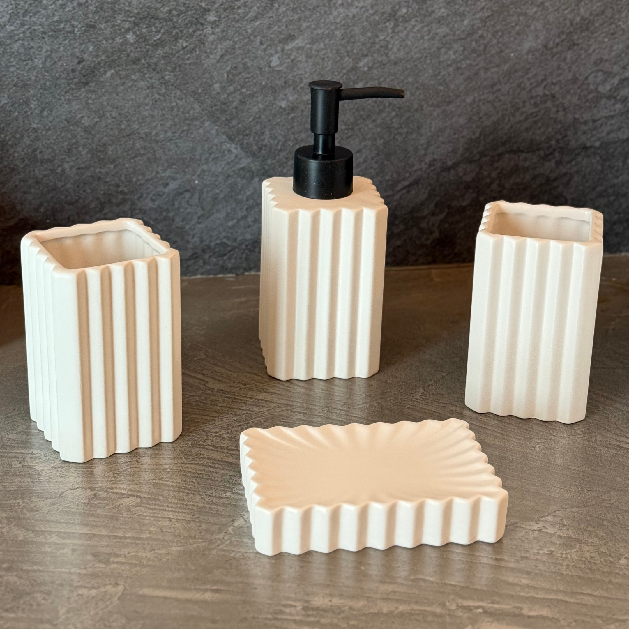 Accessoires Salle de Bain 4 pièces