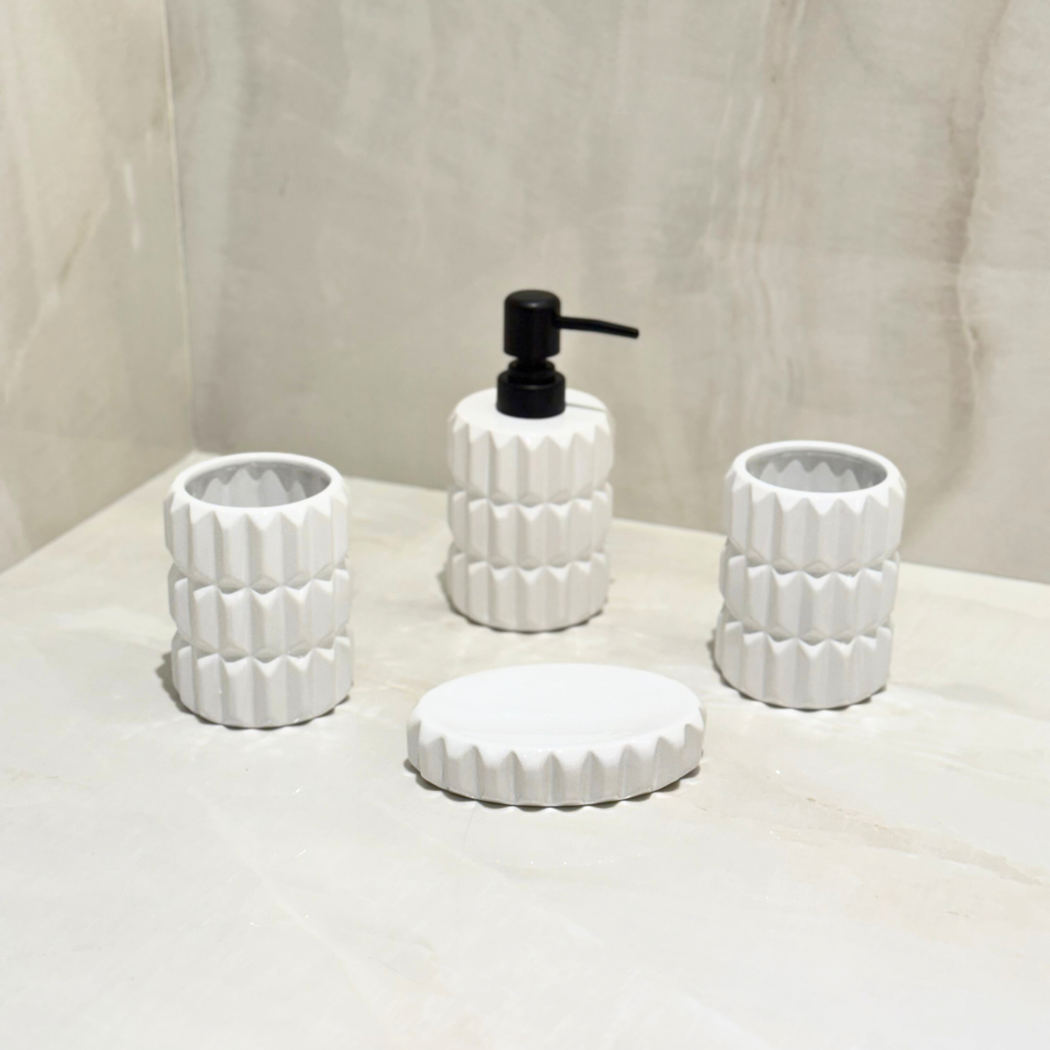 Accessoires Salle de Bain 4 pièces