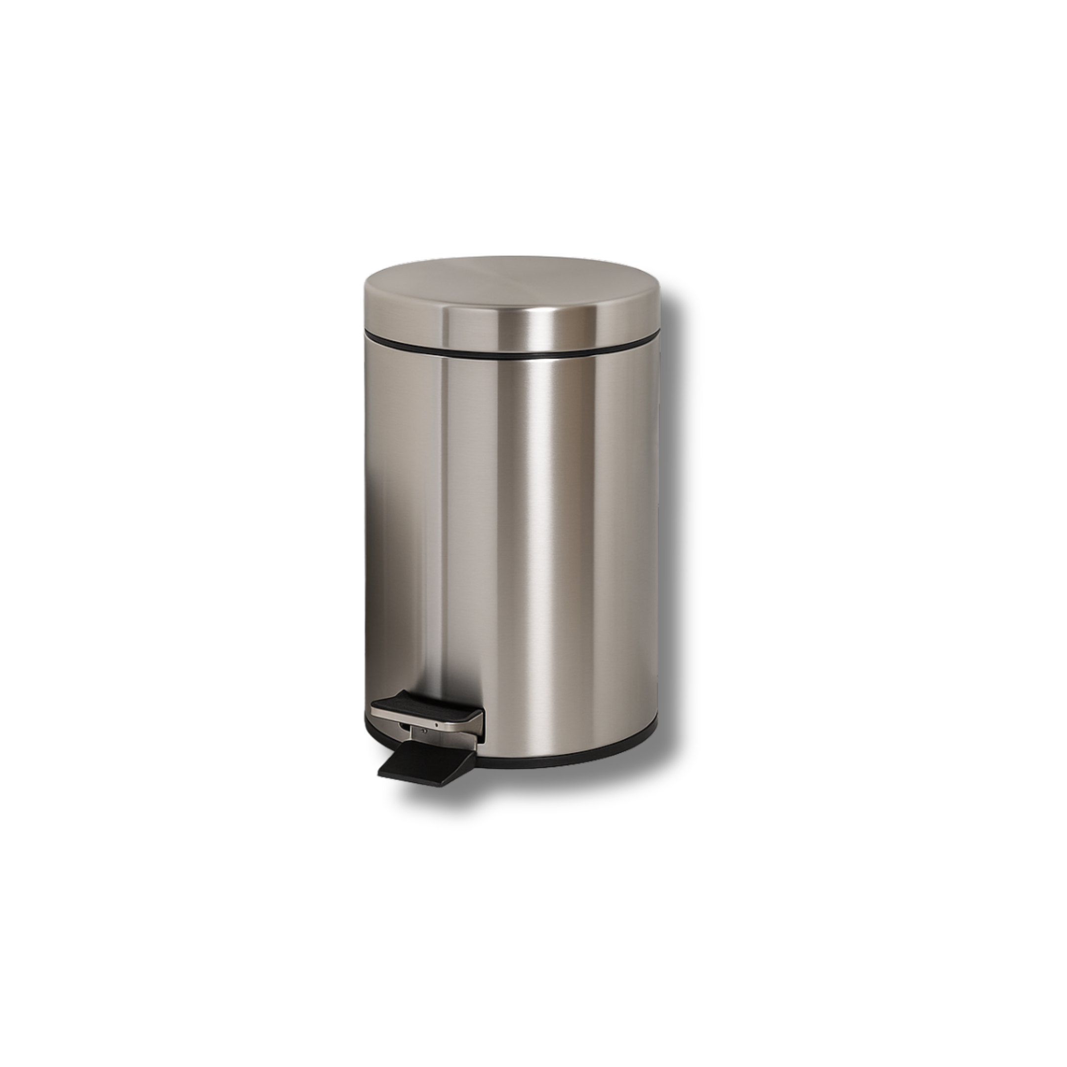 Poubelle à pédale chrome 5L