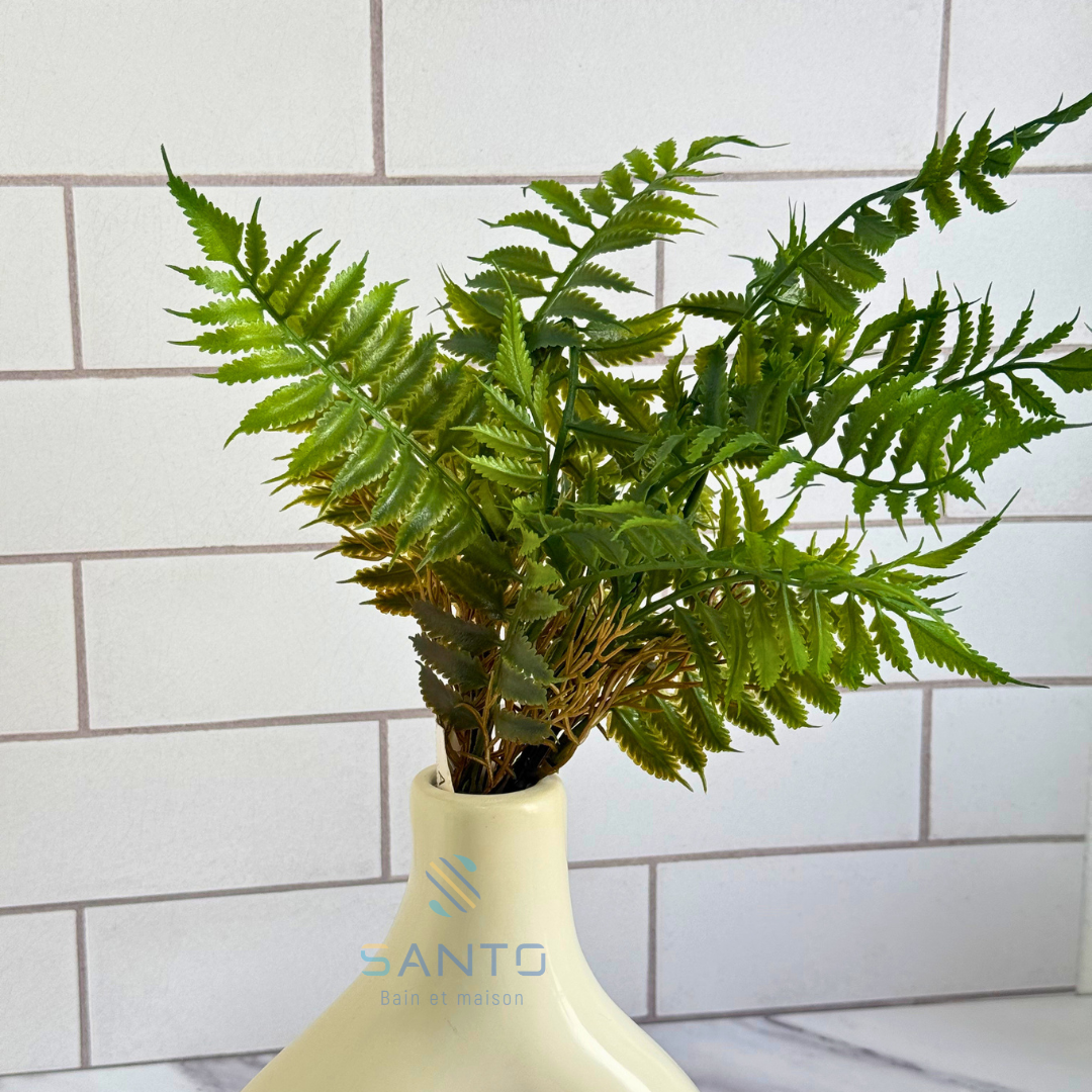 Fleur artificielle feuillage vert