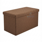Pouf avec rangement en tissu