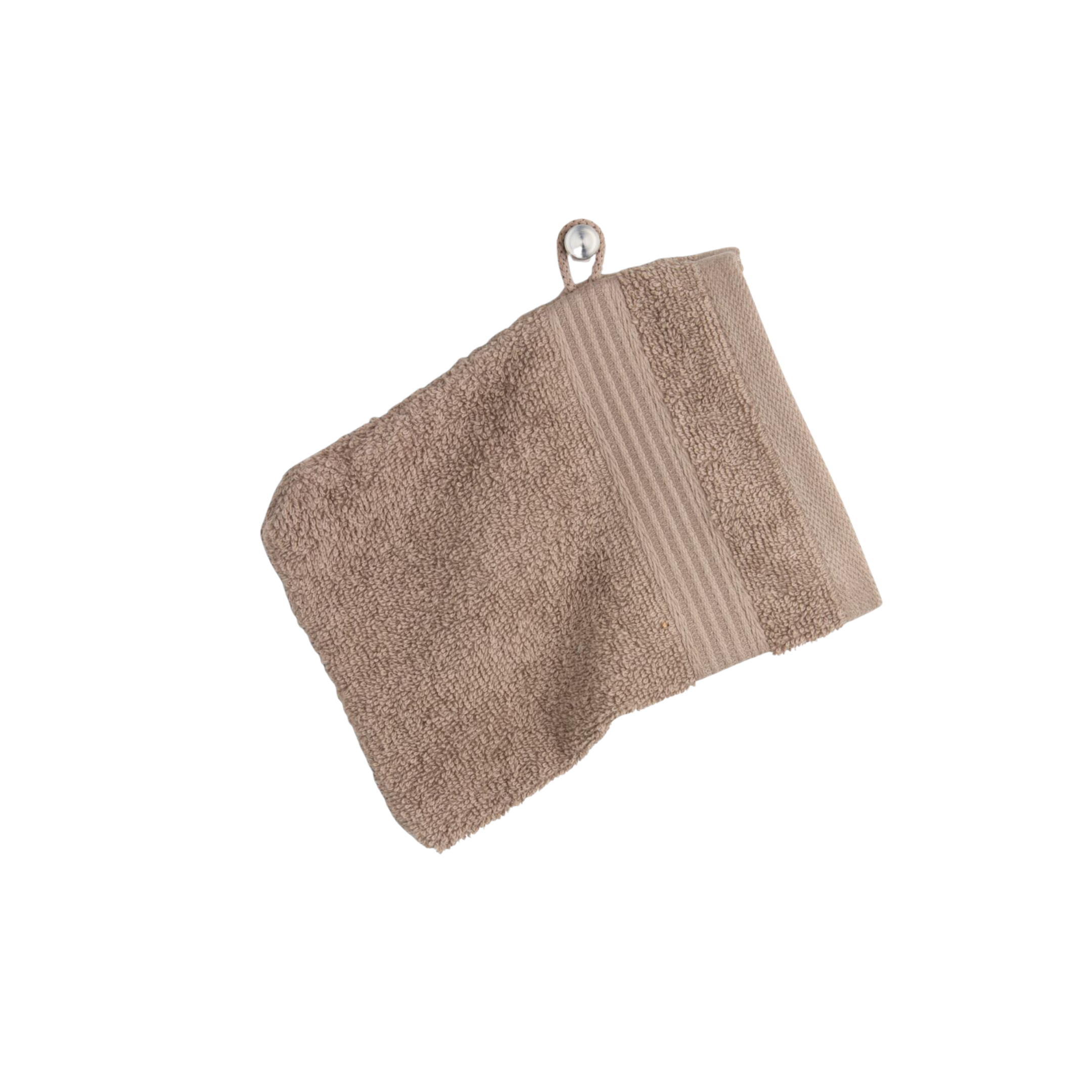 Gant de toilette 15x21 cm brun