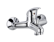 SKY Mitigeur Bain-Douche Chromé — Robinet Baignoire Mural Mono-Commande