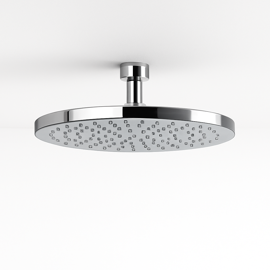 Pomme de douche ronde chrome