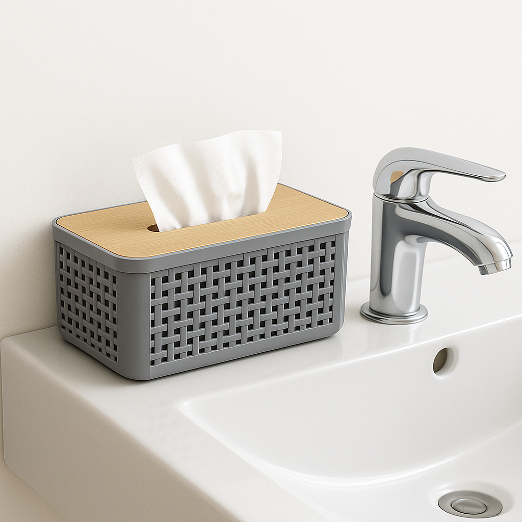 Boîte à Mouchoirs avec Support de Téléphone