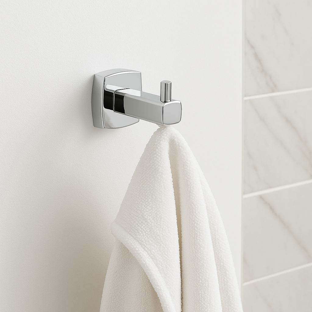 Crochet mural acier inoxydable carré