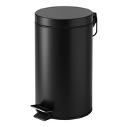 Poubelle à pédale noire 16L