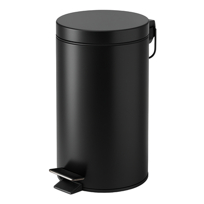 Poubelle à pédale noire 16L