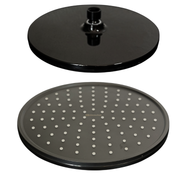 Pomme de douche ronde noire