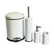 Ensemble accessoires de Salle de Bain 4pcs en Métal