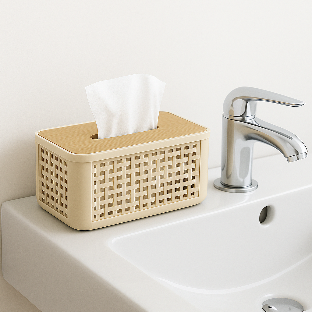 Boîte à Mouchoirs avec Support de Téléphone