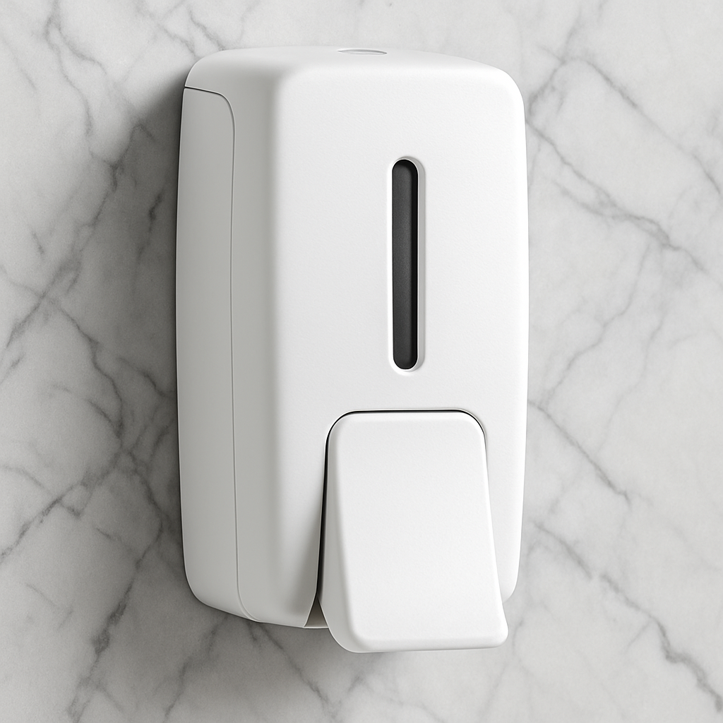 Distributeur de savon liquide mural blanc