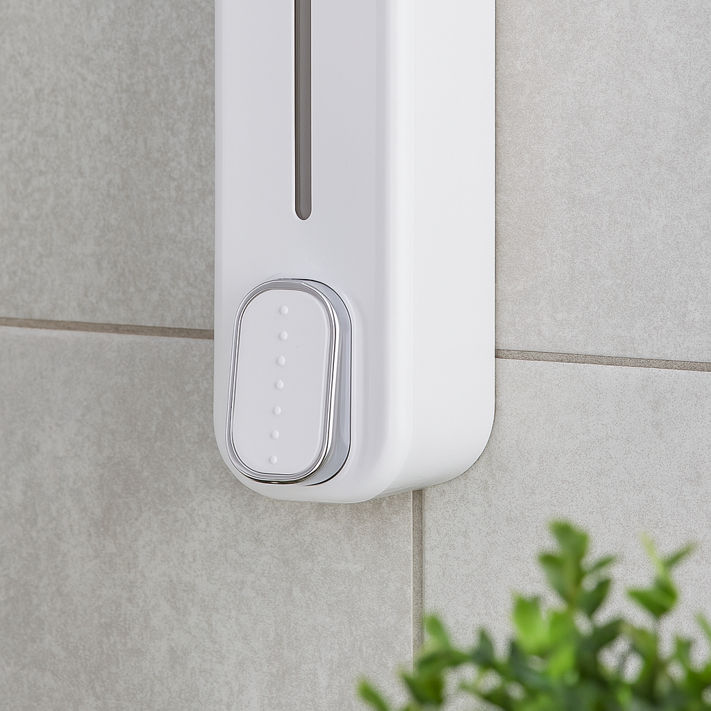 Distributeur de savon liquide mural blanc
